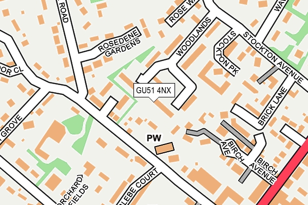 GU51 4NX map - OS OpenMap – Local (Ordnance Survey) GU51 4NX map - OS OpenMap – Local (Ordnance Survey)