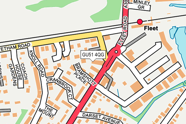 GU51 4QG map - OS OpenMap – Local (Ordnance Survey) GU51 4QG map - OS OpenMap – Local (Ordnance Survey)