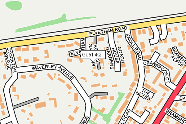 GU51 4QT map - OS OpenMap – Local (Ordnance Survey) GU51 4QT map - OS OpenMap – Local (Ordnance Survey)