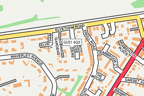 GU51 4QX map - OS OpenMap – Local (Ordnance Survey) GU51 4QX map - OS OpenMap – Local (Ordnance Survey)