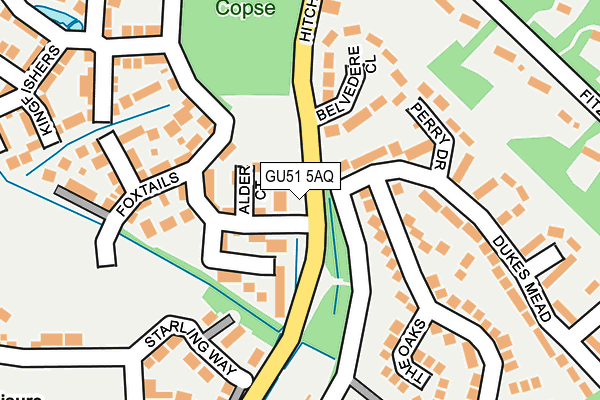 GU51 5AQ map - OS OpenMap – Local (Ordnance Survey) GU51 5AQ map - OS OpenMap – Local (Ordnance Survey)