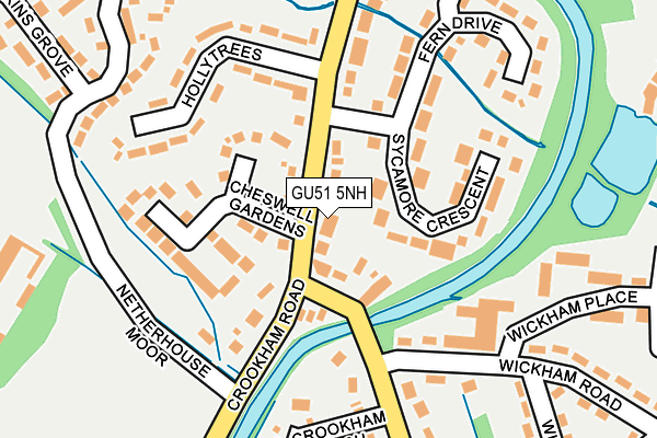 GU51 5NH map - OS OpenMap – Local (Ordnance Survey) GU51 5NH map - OS OpenMap – Local (Ordnance Survey)