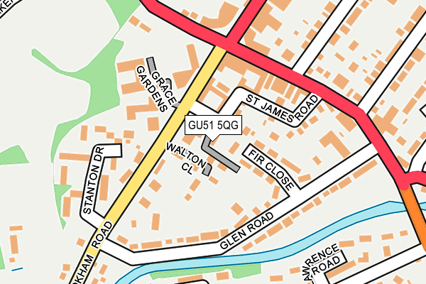 GU51 5QG map - OS OpenMap – Local (Ordnance Survey) GU51 5QG map - OS OpenMap – Local (Ordnance Survey)