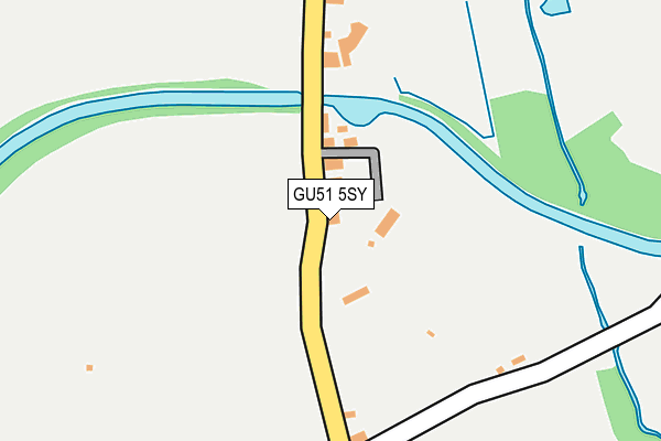 GU51 5SY map - OS OpenMap – Local (Ordnance Survey) GU51 5SY map - OS OpenMap – Local (Ordnance Survey)
