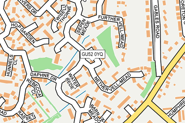 GU52 0YQ map - OS OpenMap – Local (Ordnance Survey) GU52 0YQ map - OS OpenMap – Local (Ordnance Survey)
