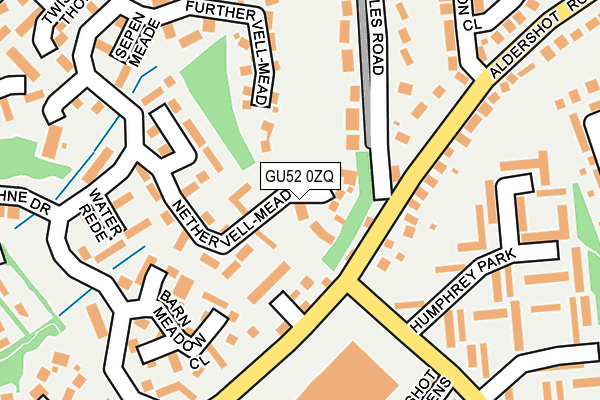 GU52 0ZQ map - OS OpenMap – Local (Ordnance Survey) GU52 0ZQ map - OS OpenMap – Local (Ordnance Survey)