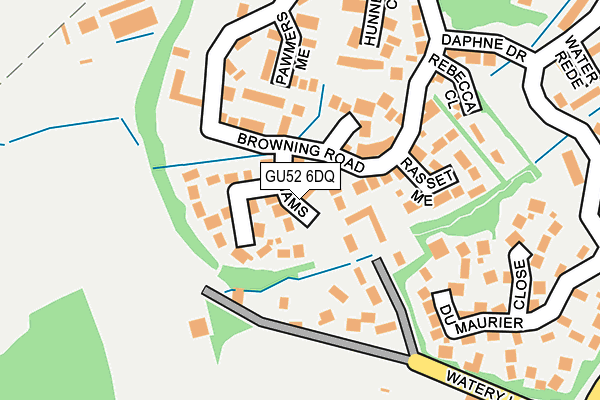 GU52 6DQ map - OS OpenMap – Local (Ordnance Survey) GU52 6DQ map - OS OpenMap – Local (Ordnance Survey)