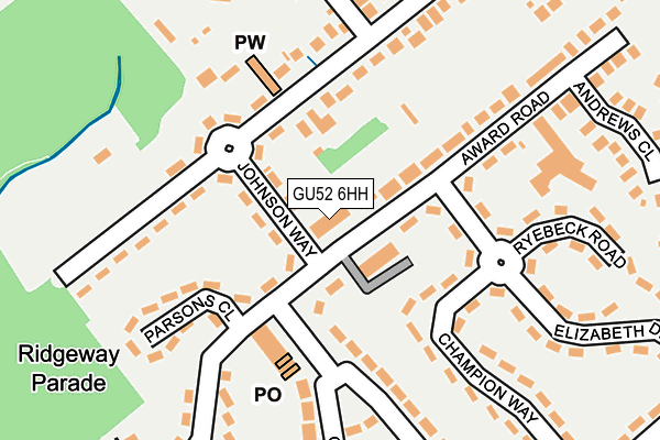 GU52 6HH map - OS OpenMap – Local (Ordnance Survey) GU52 6HH map - OS OpenMap – Local (Ordnance Survey)