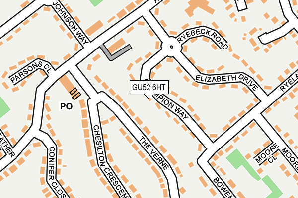 GU52 6HT map - OS OpenMap – Local (Ordnance Survey) GU52 6HT map - OS OpenMap – Local (Ordnance Survey)