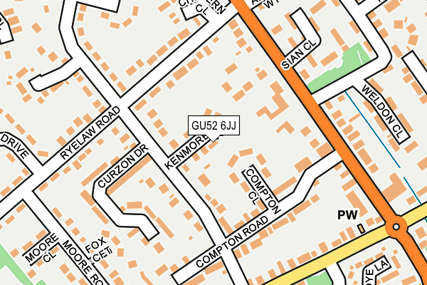 GU52 6JJ map - OS OpenMap – Local (Ordnance Survey) GU52 6JJ map - OS OpenMap – Local (Ordnance Survey)