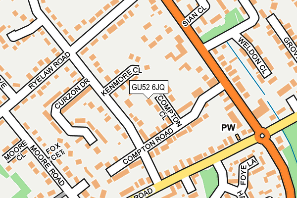 GU52 6JQ map - OS OpenMap – Local (Ordnance Survey) GU52 6JQ map - OS OpenMap – Local (Ordnance Survey)