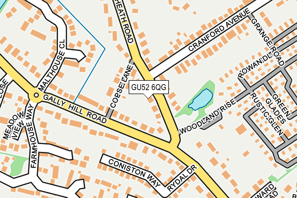 GU52 6QG map - OS OpenMap – Local (Ordnance Survey)