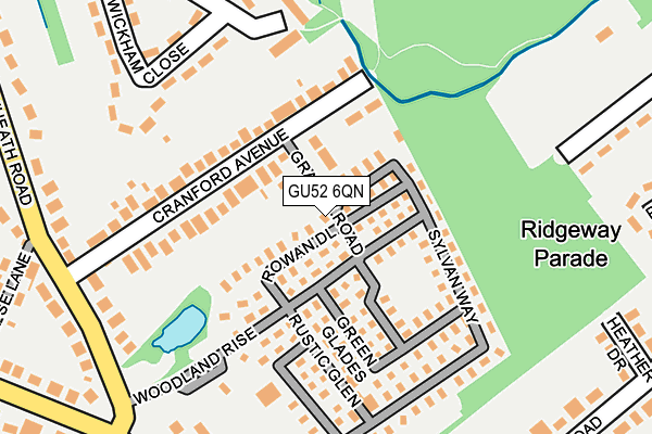 GU52 6QN map - OS OpenMap – Local (Ordnance Survey) GU52 6QN map - OS OpenMap – Local (Ordnance Survey)