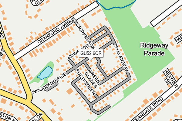 GU52 6QR map - OS OpenMap – Local (Ordnance Survey) GU52 6QR map - OS OpenMap – Local (Ordnance Survey)