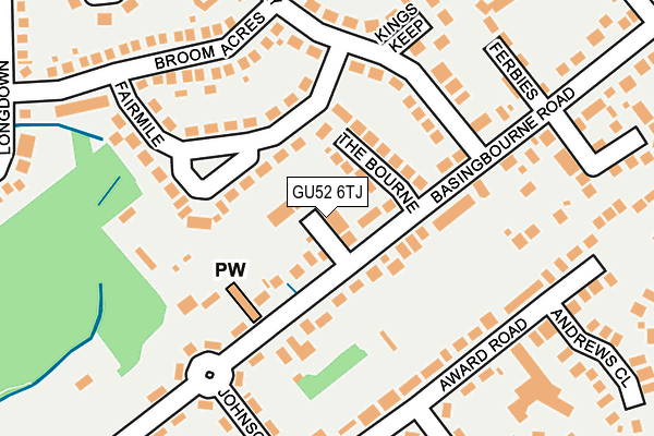 GU52 6TJ map - OS OpenMap – Local (Ordnance Survey) GU52 6TJ map - OS OpenMap – Local (Ordnance Survey)