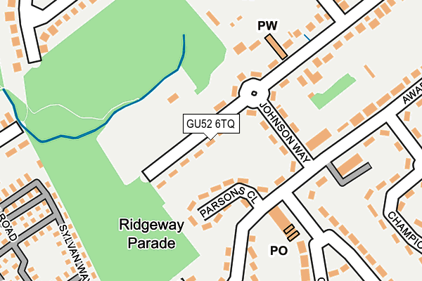 GU52 6TQ map - OS OpenMap – Local (Ordnance Survey) GU52 6TQ map - OS OpenMap – Local (Ordnance Survey)