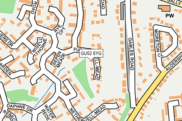 GU52 6YG map - OS OpenMap – Local (Ordnance Survey) GU52 6YG map - OS OpenMap – Local (Ordnance Survey)