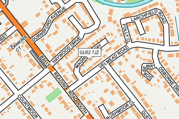 GU52 7JZ map - OS OpenMap – Local (Ordnance Survey) GU52 7JZ map - OS OpenMap – Local (Ordnance Survey)