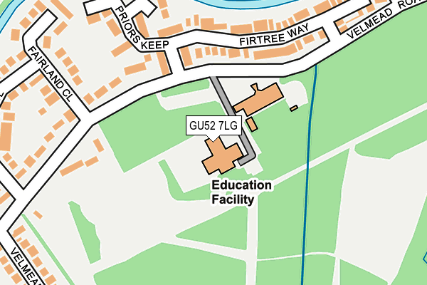GU52 7LG map - OS OpenMap – Local (Ordnance Survey) GU52 7LG map - OS OpenMap – Local (Ordnance Survey)