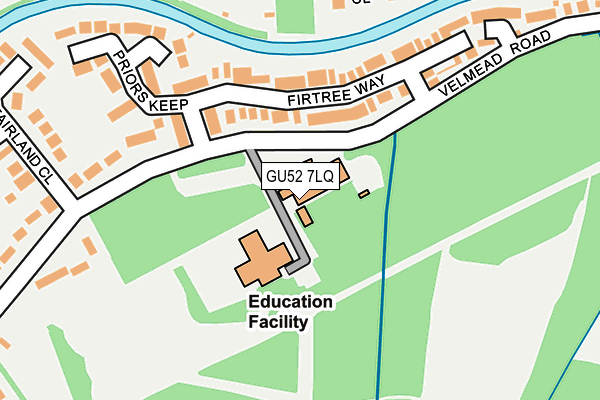 GU52 7LQ map - OS OpenMap – Local (Ordnance Survey) GU52 7LQ map - OS OpenMap – Local (Ordnance Survey)