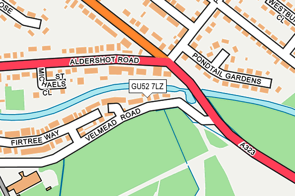 GU52 7LZ map - OS OpenMap – Local (Ordnance Survey) GU52 7LZ map - OS OpenMap – Local (Ordnance Survey)