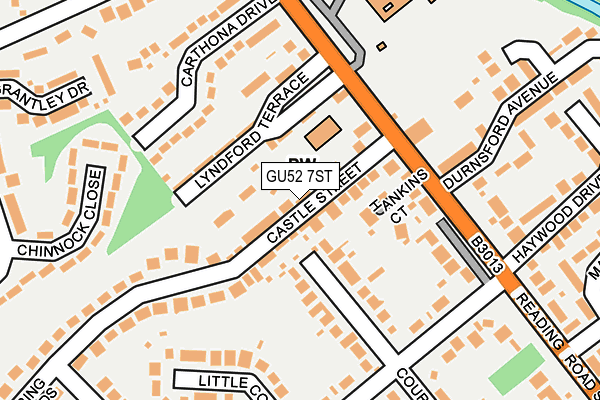 GU52 7ST map - OS OpenMap – Local (Ordnance Survey) GU52 7ST map - OS OpenMap – Local (Ordnance Survey)