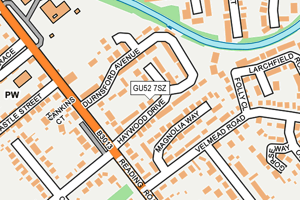 GU52 7SZ map - OS OpenMap – Local (Ordnance Survey) GU52 7SZ map - OS OpenMap – Local (Ordnance Survey)