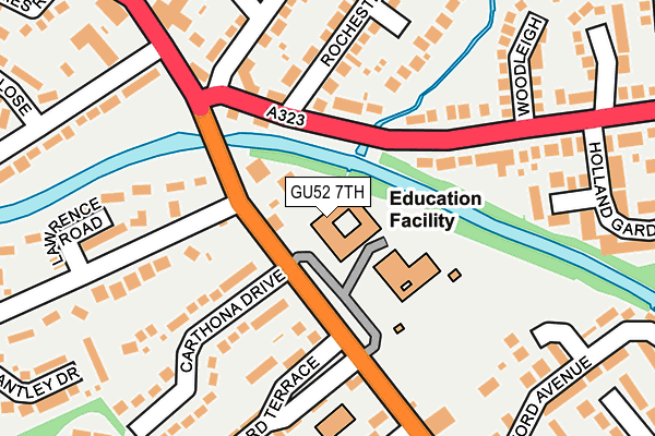 GU52 7TH map - OS OpenMap – Local (Ordnance Survey) GU52 7TH map - OS OpenMap – Local (Ordnance Survey)