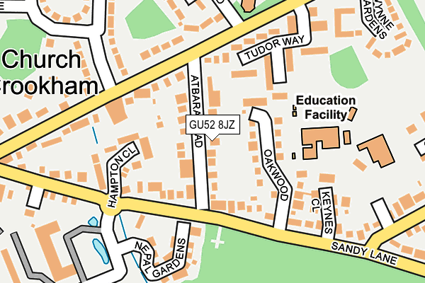 GU52 8JZ map - OS OpenMap – Local (Ordnance Survey) GU52 8JZ map - OS OpenMap – Local (Ordnance Survey)