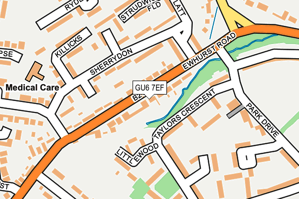 GU6 7EF map - OS OpenMap – Local (Ordnance Survey) GU6 7EF map - OS OpenMap – Local (Ordnance Survey)