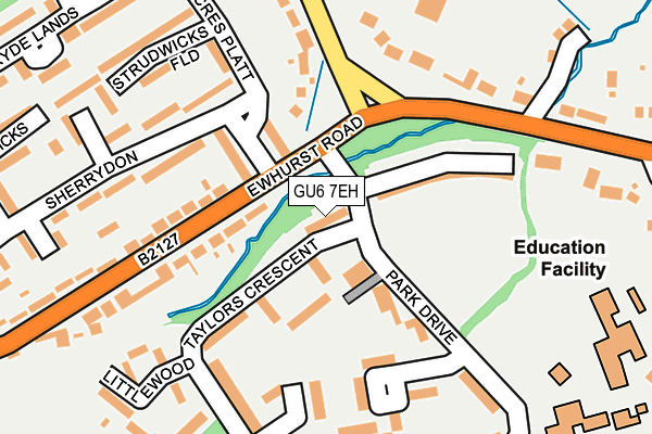 GU6 7EH map - OS OpenMap – Local (Ordnance Survey) GU6 7EH map - OS OpenMap – Local (Ordnance Survey)