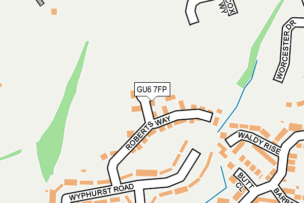 GU6 7FP map - OS OpenMap – Local (Ordnance Survey) GU6 7FP map - OS OpenMap – Local (Ordnance Survey)