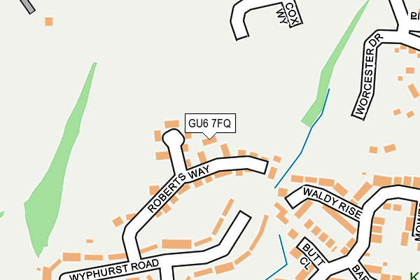 GU6 7FQ map - OS OpenMap – Local (Ordnance Survey) GU6 7FQ map - OS OpenMap – Local (Ordnance Survey)