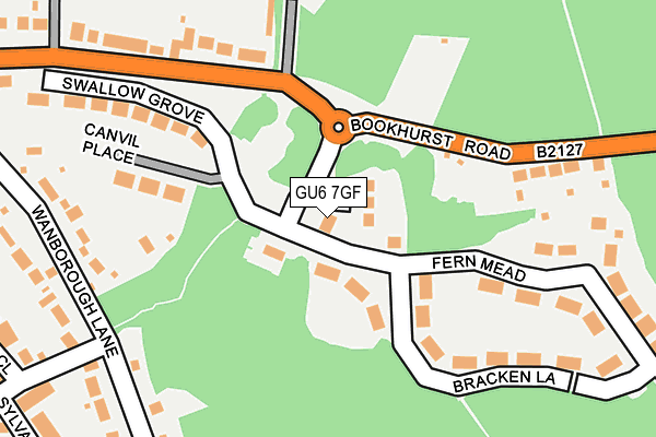 GU6 7GF map - OS OpenMap – Local (Ordnance Survey) GU6 7GF map - OS OpenMap – Local (Ordnance Survey)