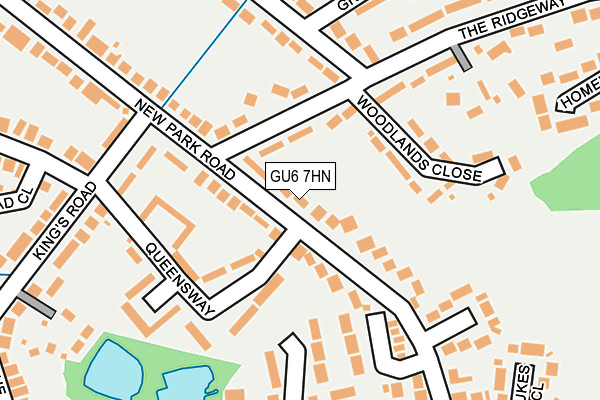 GU6 7HN map - OS OpenMap – Local (Ordnance Survey) GU6 7HN map - OS OpenMap – Local (Ordnance Survey)