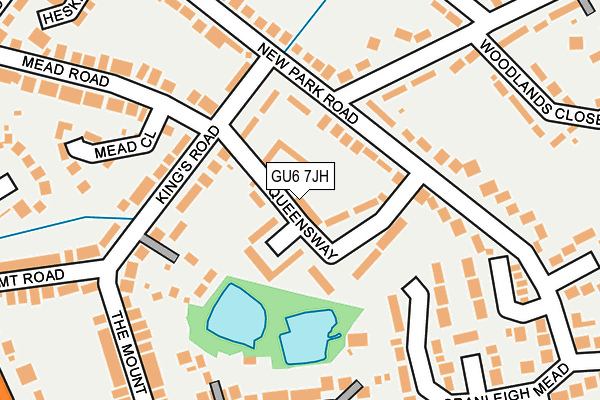 GU6 7JH map - OS OpenMap – Local (Ordnance Survey) GU6 7JH map - OS OpenMap – Local (Ordnance Survey)
