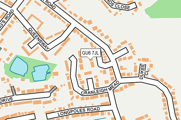 GU6 7JL map - OS OpenMap – Local (Ordnance Survey) GU6 7JL map - OS OpenMap – Local (Ordnance Survey)
