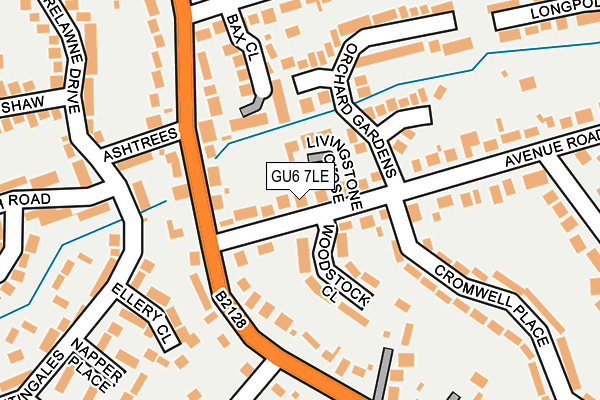 GU6 7LE map - OS OpenMap – Local (Ordnance Survey) GU6 7LE map - OS OpenMap – Local (Ordnance Survey)
