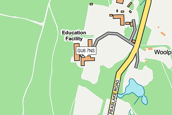 GU6 7NS map - OS OpenMap – Local (Ordnance Survey) GU6 7NS map - OS OpenMap – Local (Ordnance Survey)