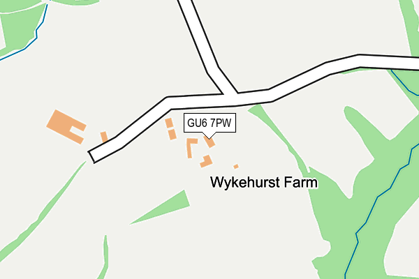 GU6 7PW map - OS OpenMap – Local (Ordnance Survey) GU6 7PW map - OS OpenMap – Local (Ordnance Survey)