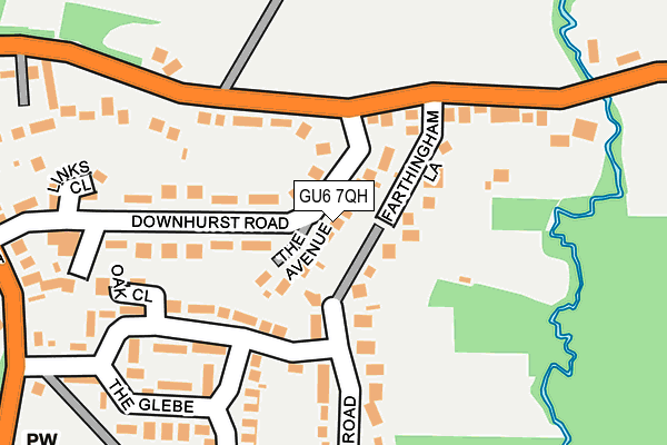 GU6 7QH map - OS OpenMap – Local (Ordnance Survey) GU6 7QH map - OS OpenMap – Local (Ordnance Survey)