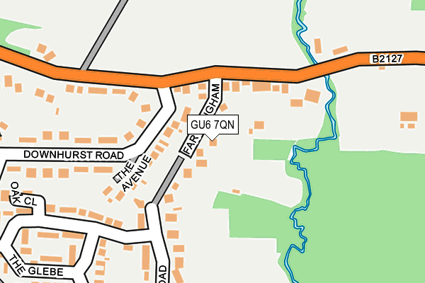 GU6 7QN map - OS OpenMap – Local (Ordnance Survey) GU6 7QN map - OS OpenMap – Local (Ordnance Survey)