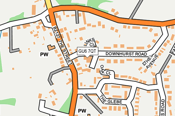 GU6 7QT map - OS OpenMap – Local (Ordnance Survey) GU6 7QT map - OS OpenMap – Local (Ordnance Survey)