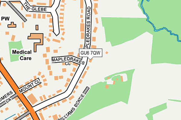 GU6 7QW map - OS OpenMap – Local (Ordnance Survey) GU6 7QW map - OS OpenMap – Local (Ordnance Survey)
