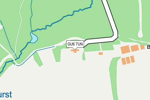 GU6 7UN map - OS OpenMap – Local (Ordnance Survey) GU6 7UN map - OS OpenMap – Local (Ordnance Survey)
