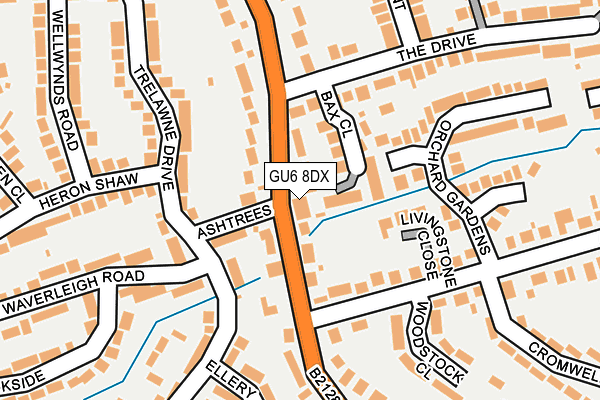 GU6 8DX map - OS OpenMap – Local (Ordnance Survey) GU6 8DX map - OS OpenMap – Local (Ordnance Survey)