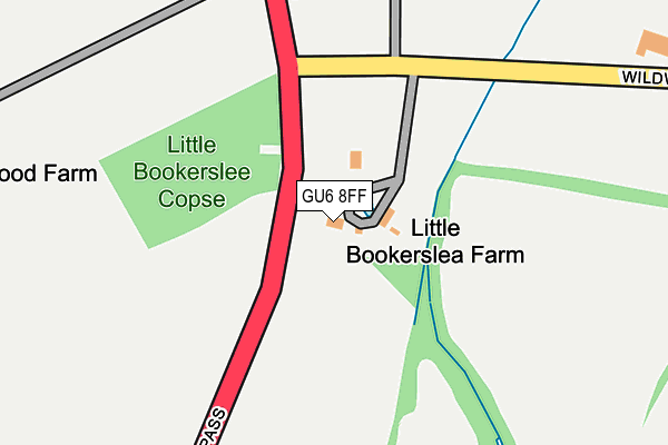 GU6 8FF map - OS OpenMap – Local (Ordnance Survey) GU6 8FF map - OS OpenMap – Local (Ordnance Survey)