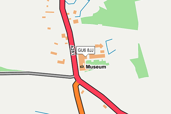GU6 8JJ map - OS OpenMap – Local (Ordnance Survey)