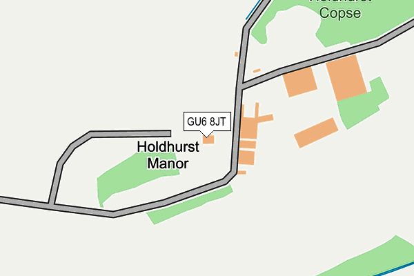 GU6 8JT map - OS OpenMap – Local (Ordnance Survey) GU6 8JT map - OS OpenMap – Local (Ordnance Survey)