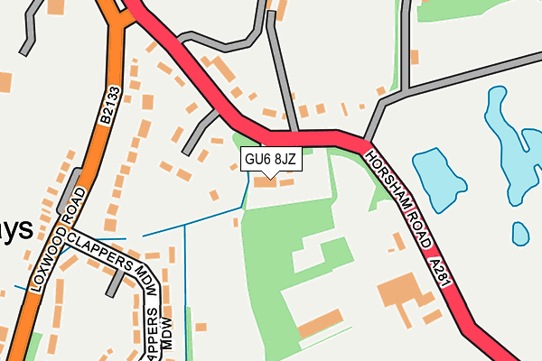 GU6 8JZ map - OS OpenMap – Local (Ordnance Survey) GU6 8JZ map - OS OpenMap – Local (Ordnance Survey)